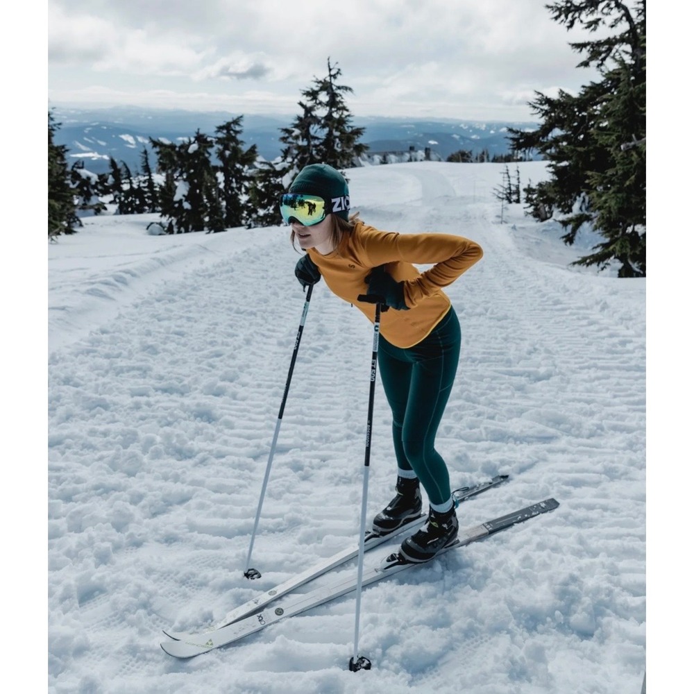 OROS Nova Long Sleeve Technical Base Layer Top Womens M Orange Ski Outdoor - Picture 6 of 16